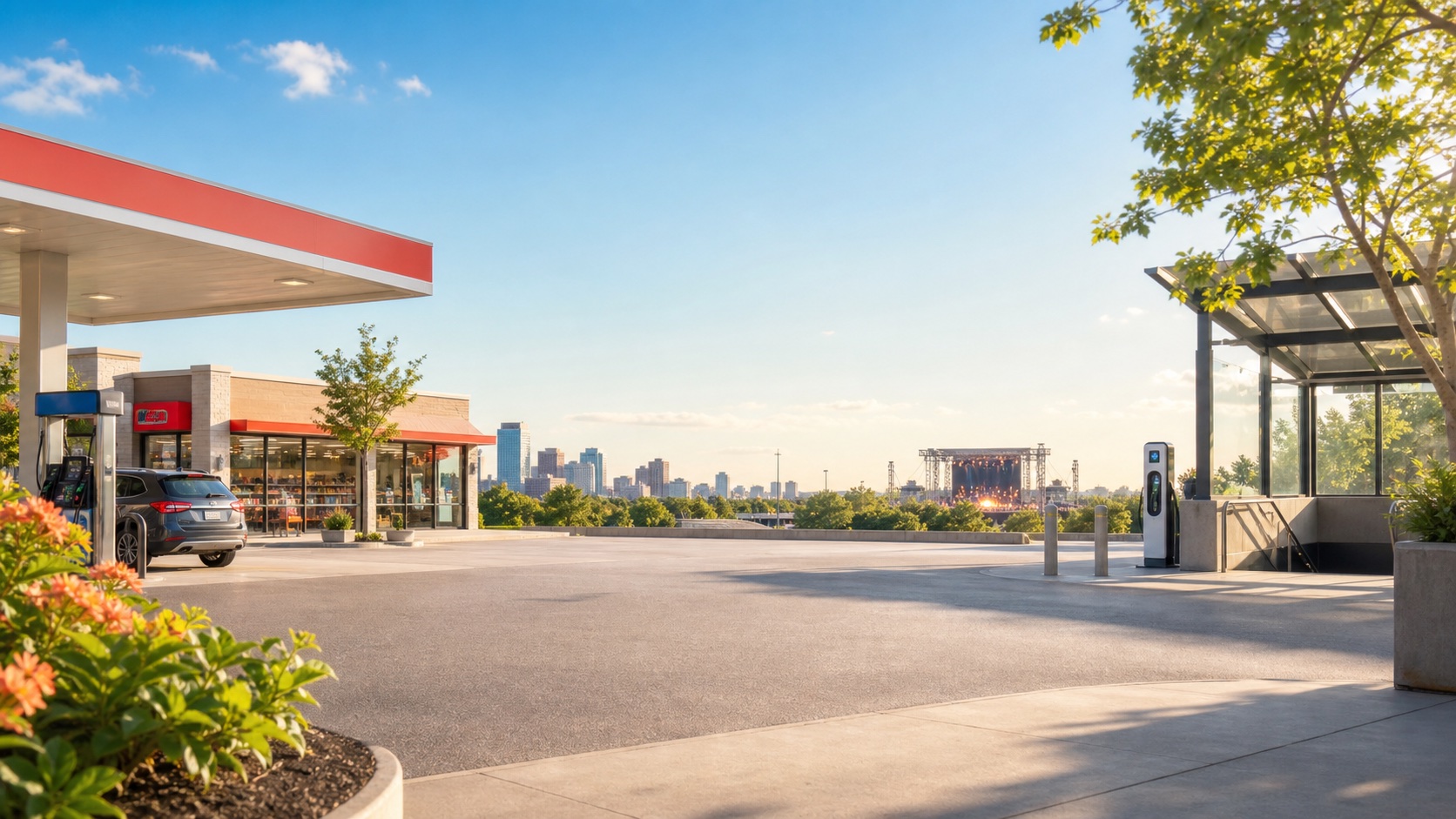 Chase Freedom Flex 信用卡与加油、公共交通、EV 充电和现场娱乐消费场景