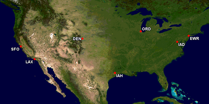 united hub cities