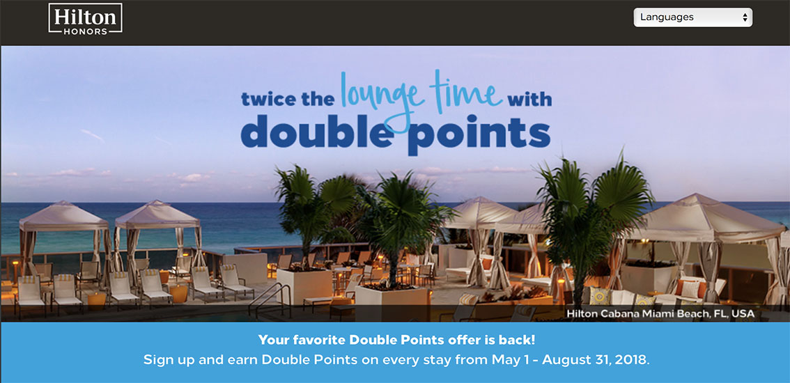hilton double points