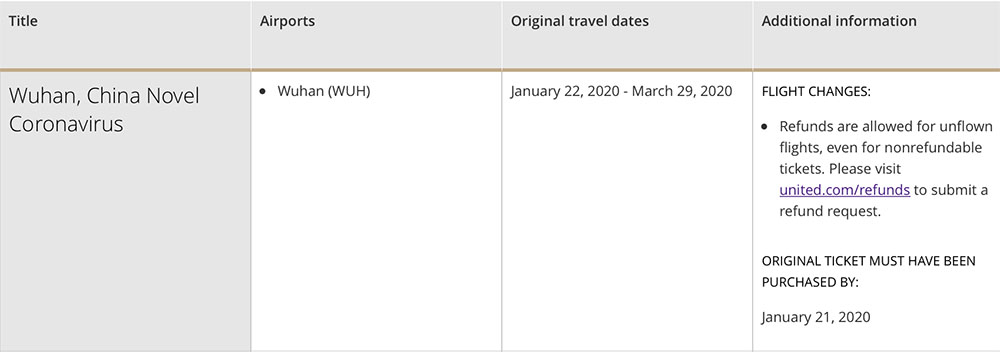 united-airlines-travel-waiver-2020-2