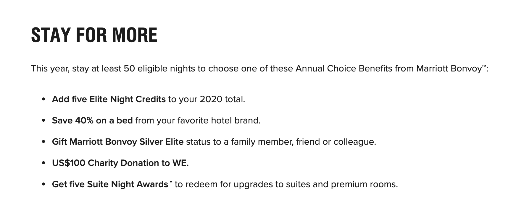 marriott-bonvey-50-elite-choice-benefits-2020